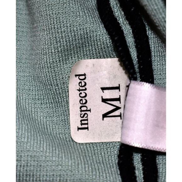 A8 Auth ST JOHN Milano Knit Colorblock Batwing Zip Up Cardigan Sweater Sz M $350 - Picture 9 of 9